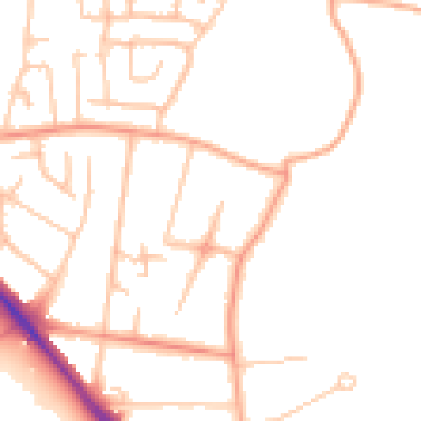 Daytime road noise heatmap for WS5 3LT
