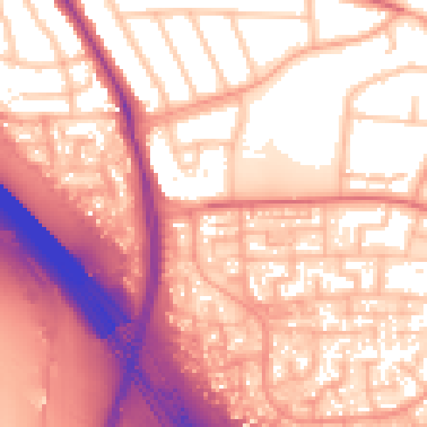 Daytime road noise heatmap for WS5 4BJ
