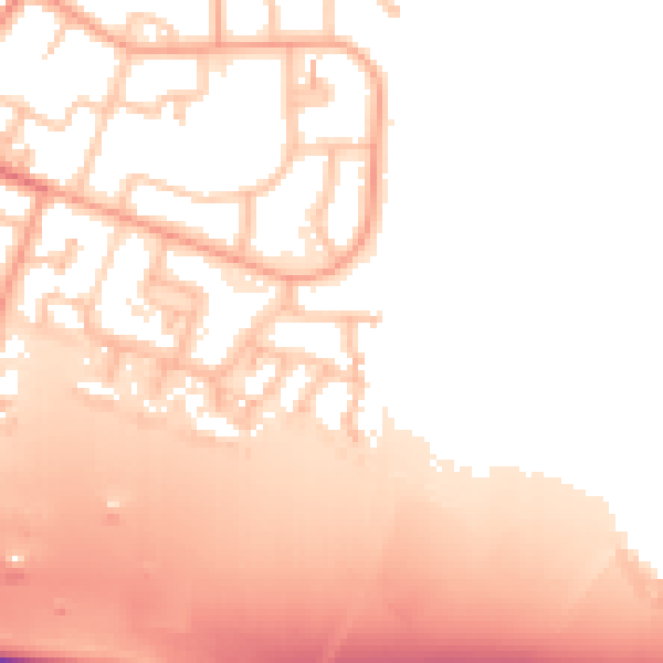 Daytime road noise heatmap for WS5 4DB