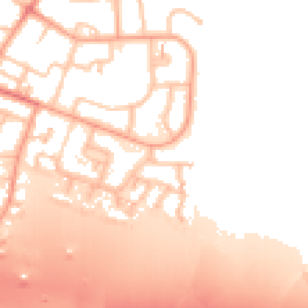 Daytime road noise heatmap for WS5 4DD