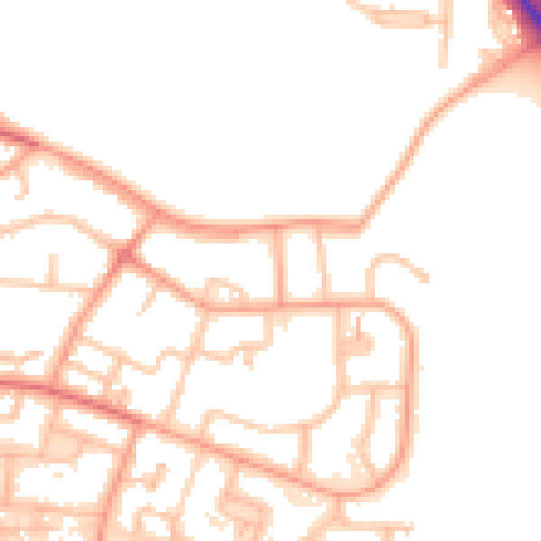 Daytime road noise heatmap for WS5 4DS