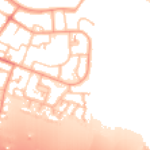 Daytime road noise heatmap for WS5 4EG