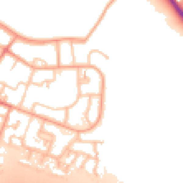Daytime road noise heatmap for WS5 4EH