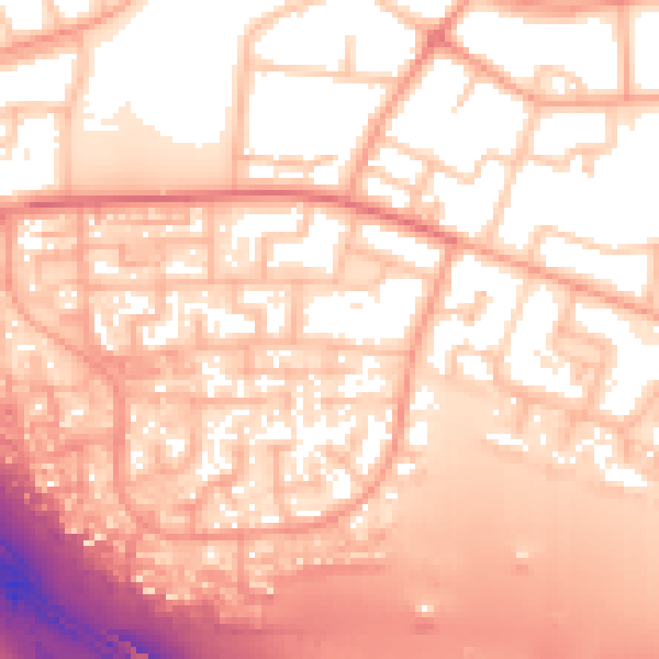 Daytime road noise heatmap for WS5 4HP