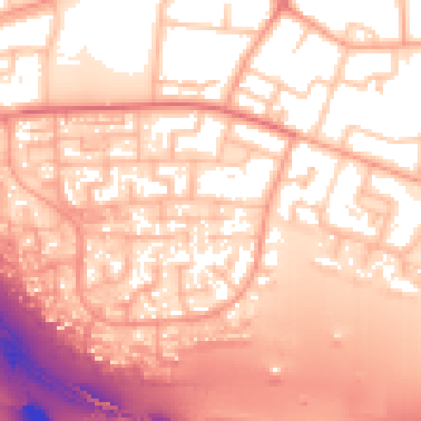 Daytime road noise heatmap for WS5 4HS