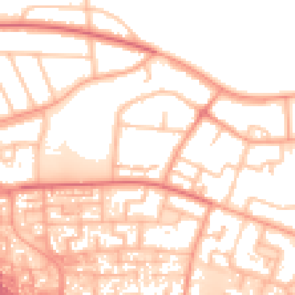 Daytime road noise heatmap for WS5 4JT
