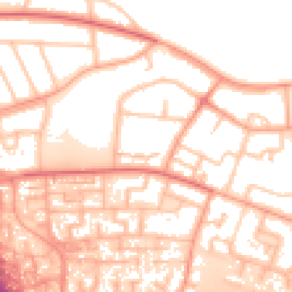 Daytime road noise heatmap for WS5 4JU