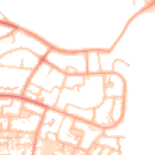 Daytime road noise heatmap for WS5 4LG