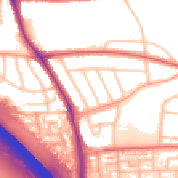 Daytime road noise heatmap for WS5 4NF