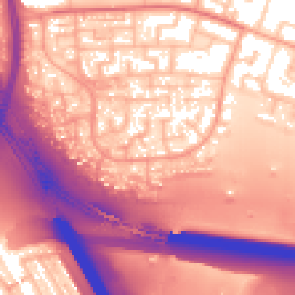 Daytime road noise heatmap for WS5 4RP
