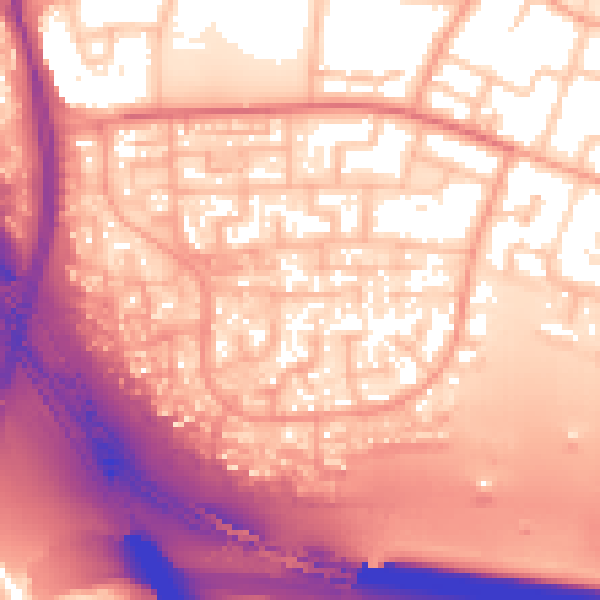 Daytime road noise heatmap for WS5 4RX