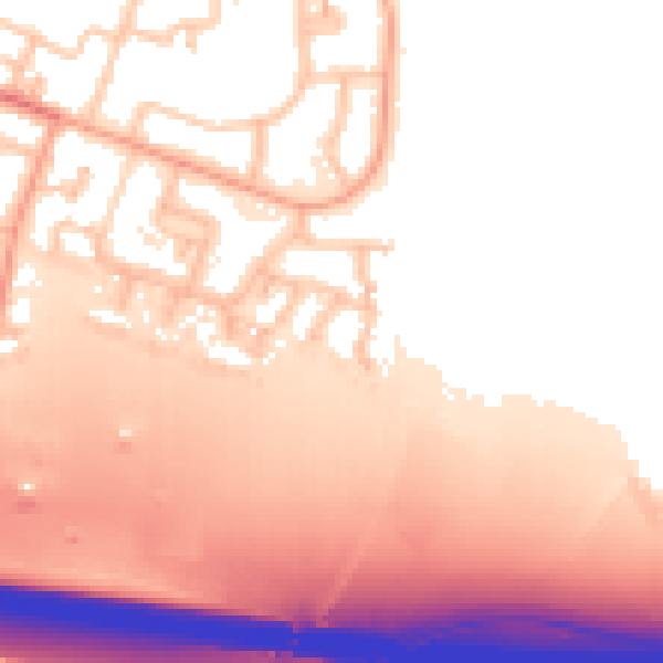 Daytime road noise heatmap for WS5 4TD