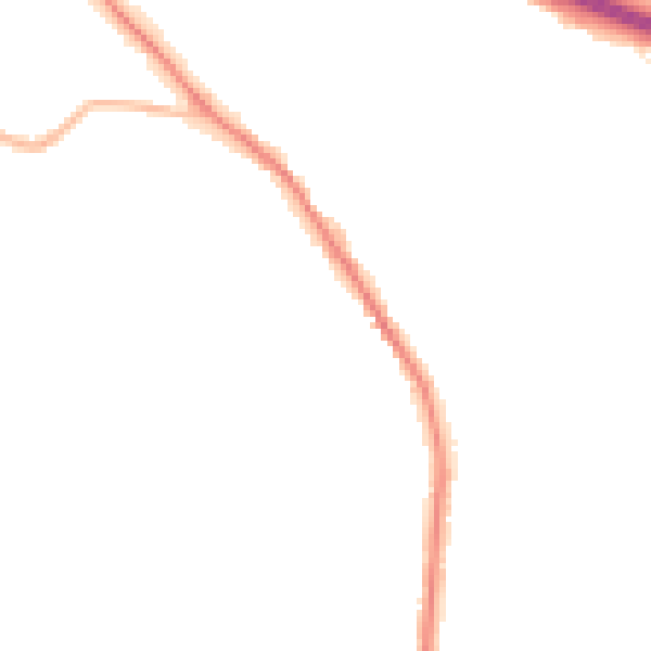 Night-time road noise heatmap for WS6 6BH