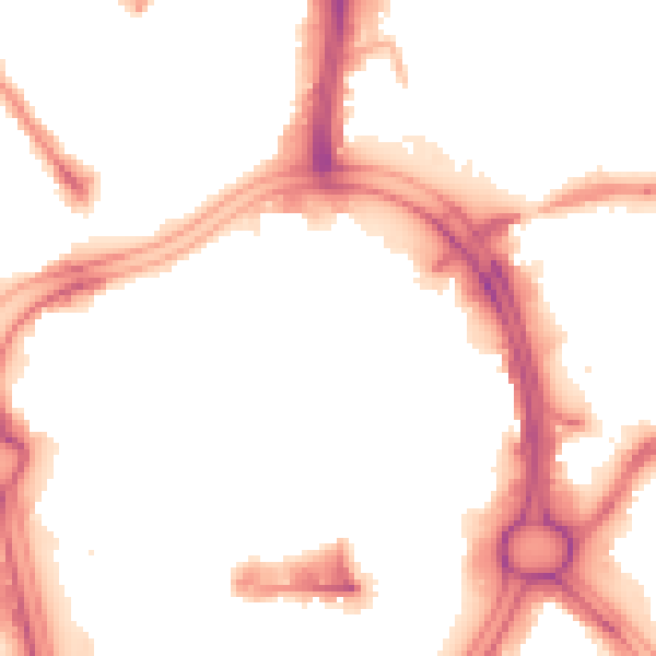 Night-time road noise heatmap for WV1 1DZ