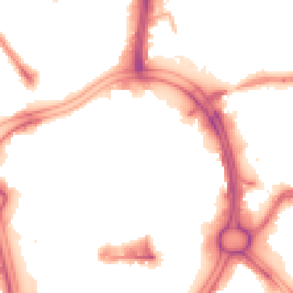 Night-time road noise heatmap for WV1 1EA