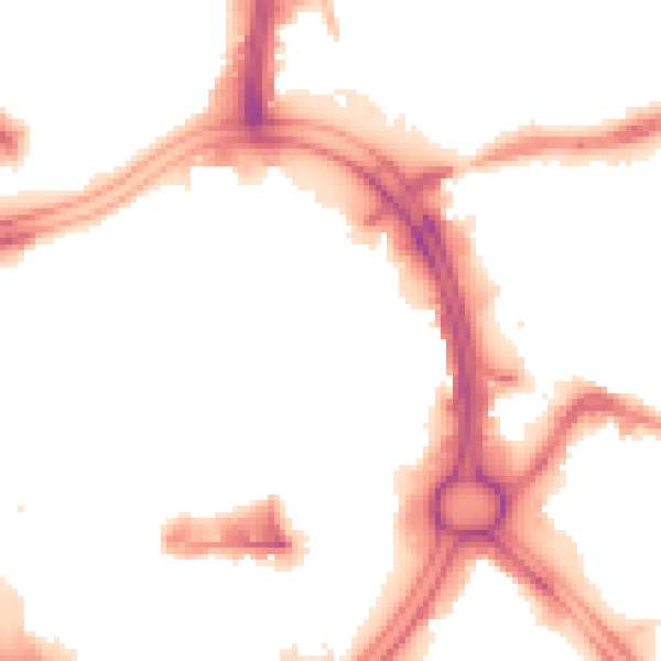 Night-time road noise heatmap for WV1 1HA
