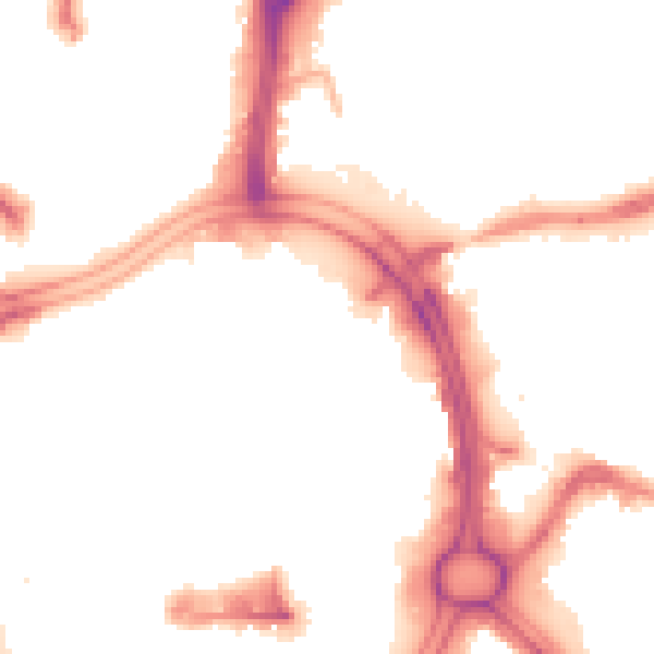 Night-time road noise heatmap for WV1 1HP