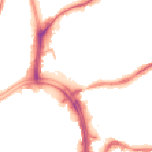 Night-time road noise heatmap for WV1 1JJ