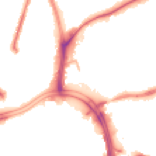 Night-time road noise heatmap for WV1 1JN