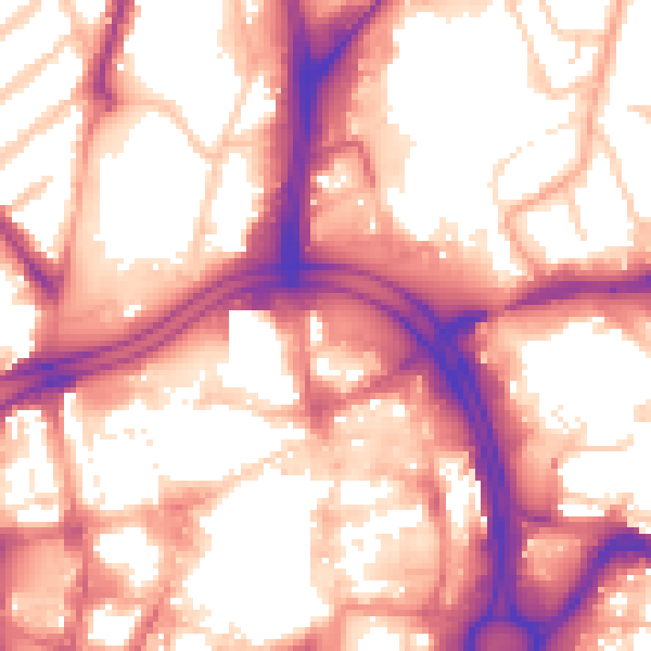 Daytime road noise heatmap for WV1 1JP