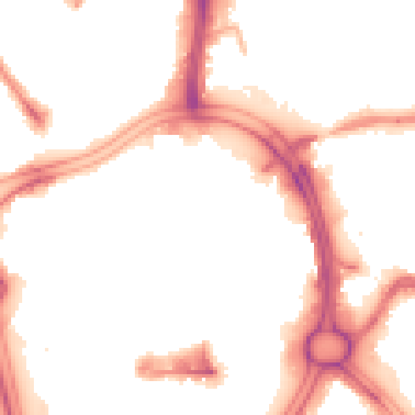 Night-time road noise heatmap for WV1 1LR