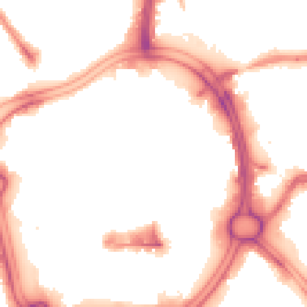 Night-time road noise heatmap for WV1 1ST