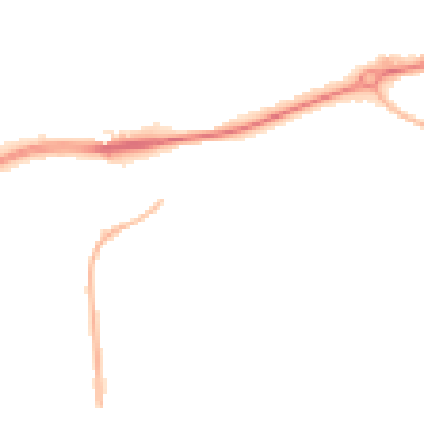 Night-time road noise heatmap for WV1 2AA