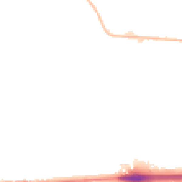 Night-time road noise heatmap for WV1 2BN