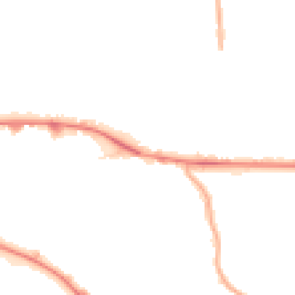 Night-time road noise heatmap for WV1 2HG