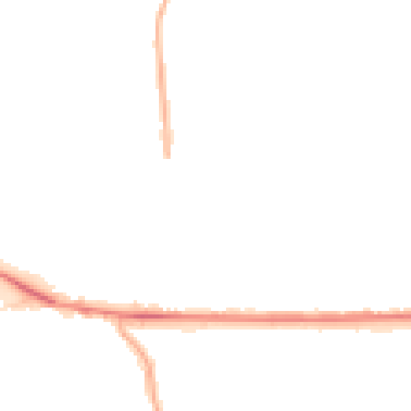 Night-time road noise heatmap for WV1 2JU