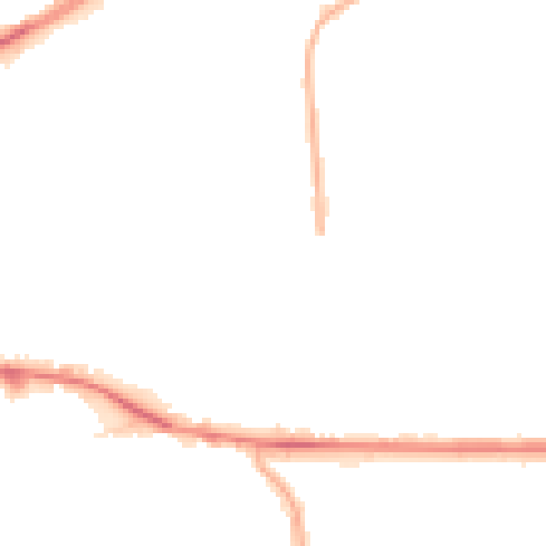 Night-time road noise heatmap for WV1 2RQ