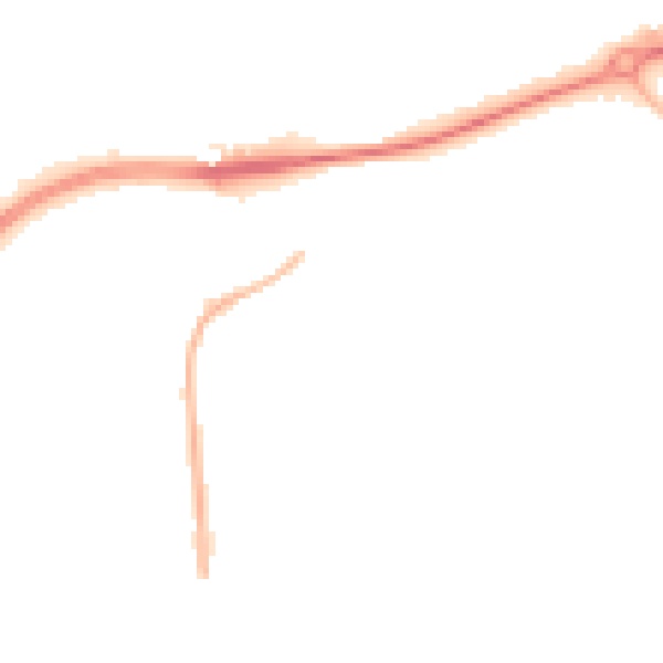 Night-time road noise heatmap for WV1 2RY