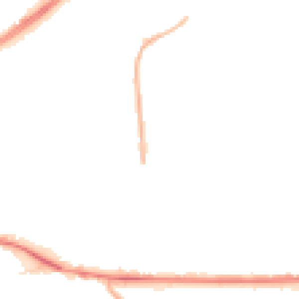 Night-time road noise heatmap for WV1 2SQ
