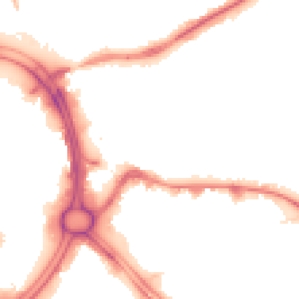 Night-time road noise heatmap for WV1 3EG
