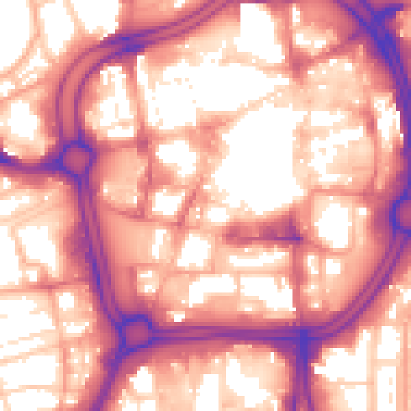 Daytime road noise heatmap for WV1 3PR