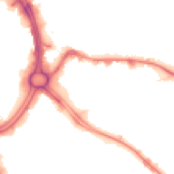 Night-time road noise heatmap for WV1 3RJ