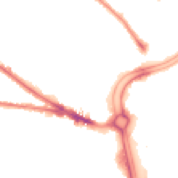 Night-time road noise heatmap for WV1 4PS