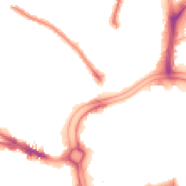 Night-time road noise heatmap for WV1 4QQ