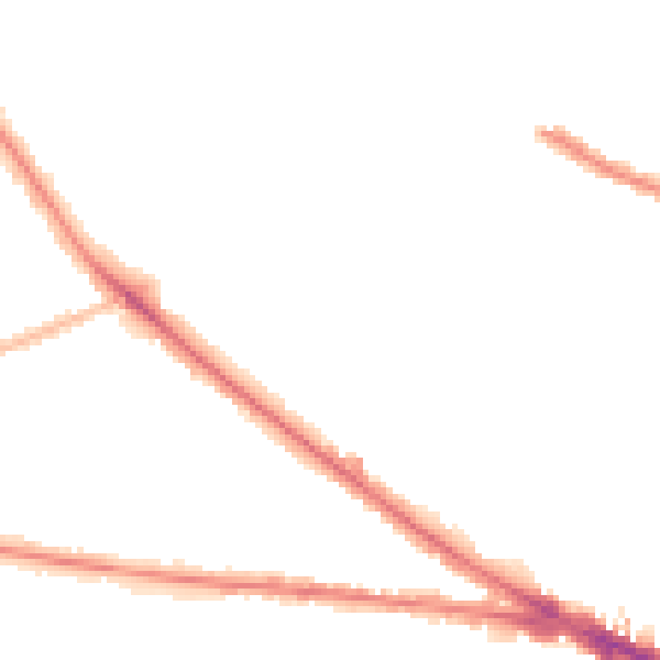 Night-time road noise heatmap for WV1 4SR