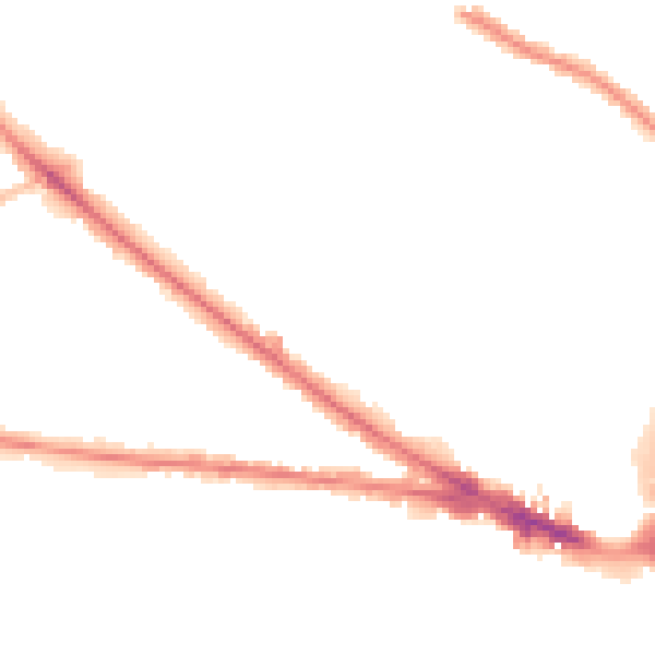 Night-time road noise heatmap for WV1 4SZ