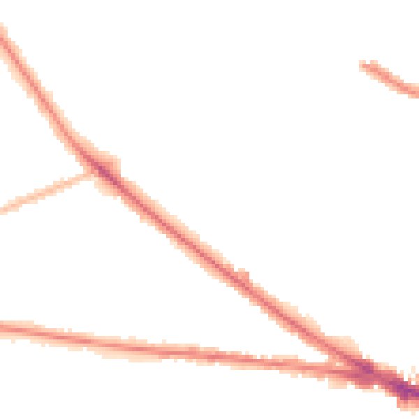 Night-time road noise heatmap for WV1 4TD