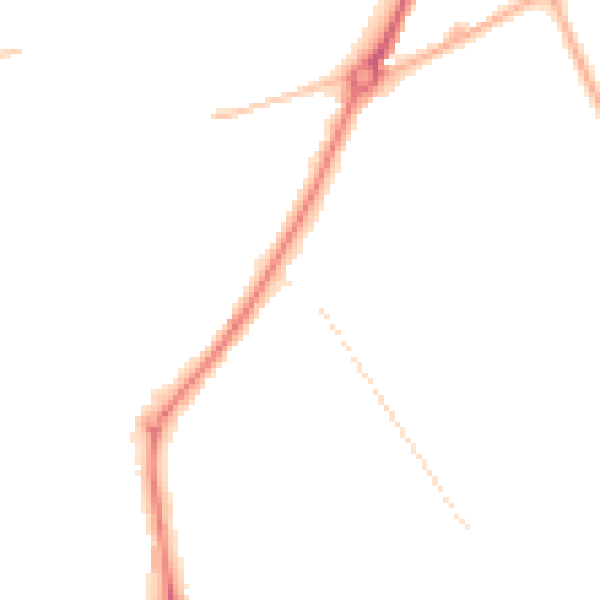 Night-time road noise heatmap for WV10 0SG