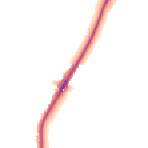 Night-time road noise heatmap for WV10 7AG