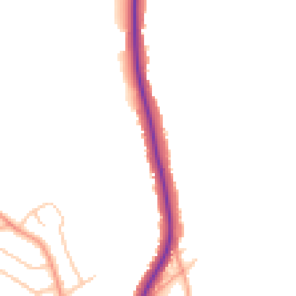 Daytime road noise heatmap for WV10 8QP