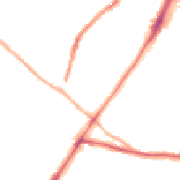 Night-time road noise heatmap for WV3 0AB