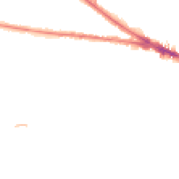 Night-time road noise heatmap for WV3 0AH