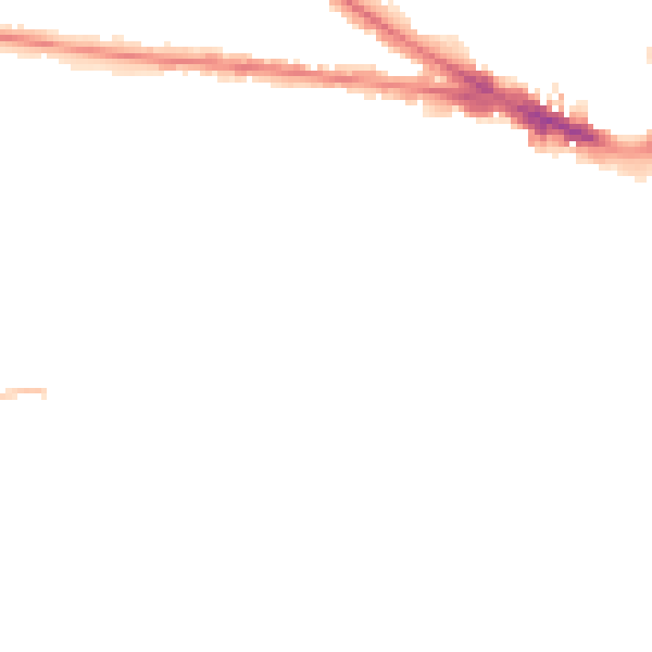 Night-time road noise heatmap for WV3 0AQ