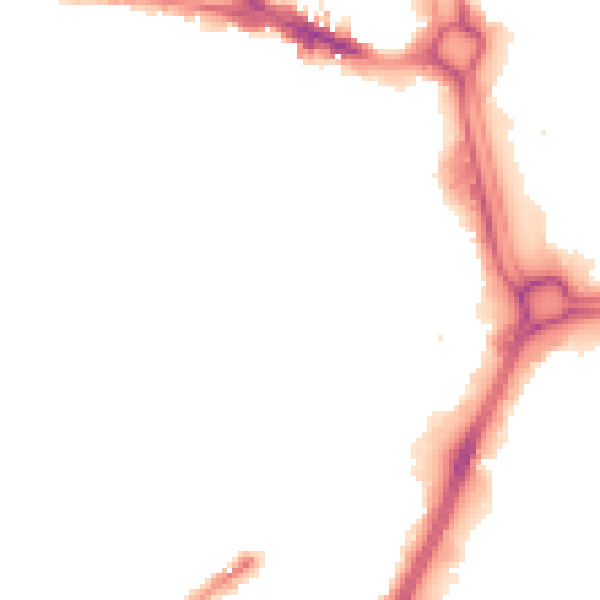 Night-time road noise heatmap for WV3 0BG