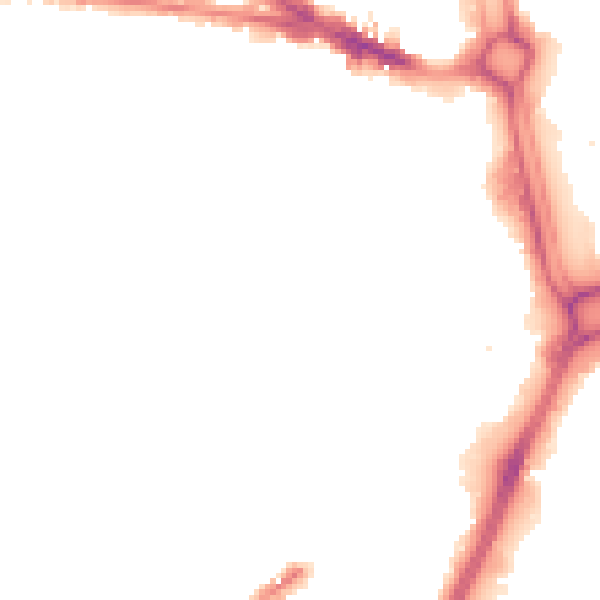 Night-time road noise heatmap for WV3 0BH
