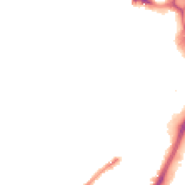 Night-time road noise heatmap for WV3 0BS